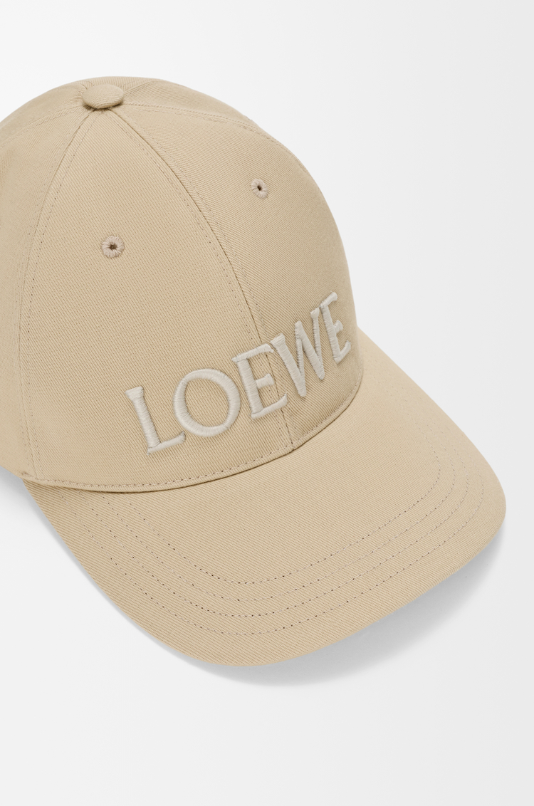 LOEWE Gorra LOEWE en lona de algodón Beige