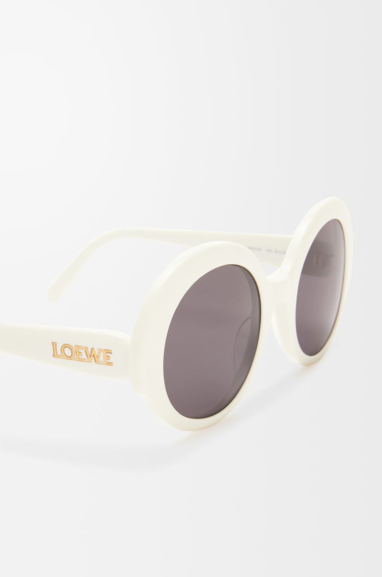 LOEWE Round Slim sunglasses White/Ivory