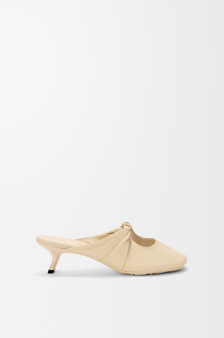 LOEWE Pebble Soft mule in nappa lambskin Dough
