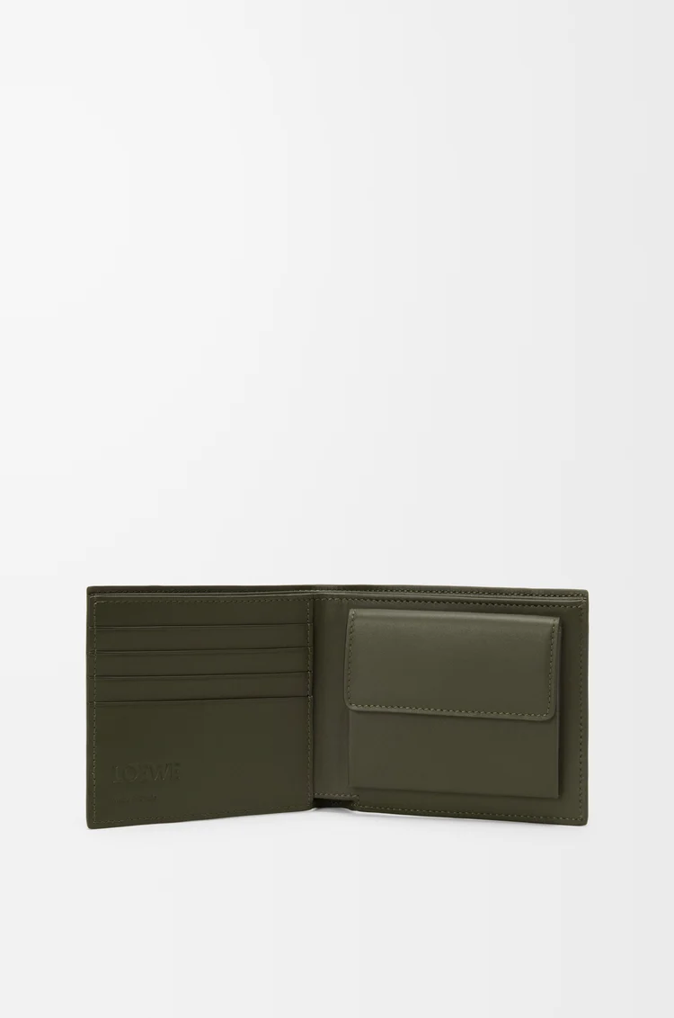 LOEWE パズル バイフォールド コインウォレット（クラシックカーフ） ダークカーキグリーン