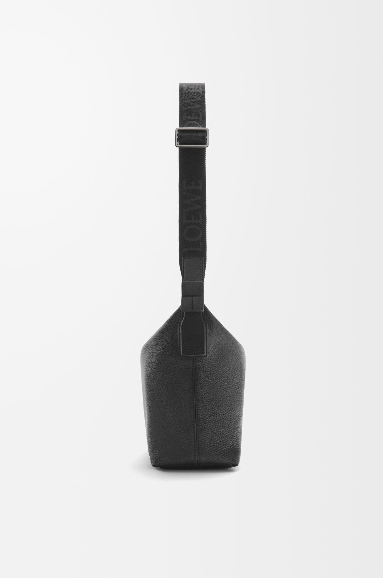 LOEWE Small Cubi crossbody bag in supple grained calfskin Black plp_rd
