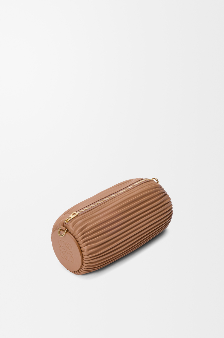 LOEWE ブレスレット ポーチ（プリーツナパラム） モカ