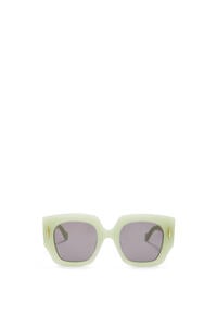 LOEWE Square Screen sunglasses in acetate Clay Green/Spring Jade