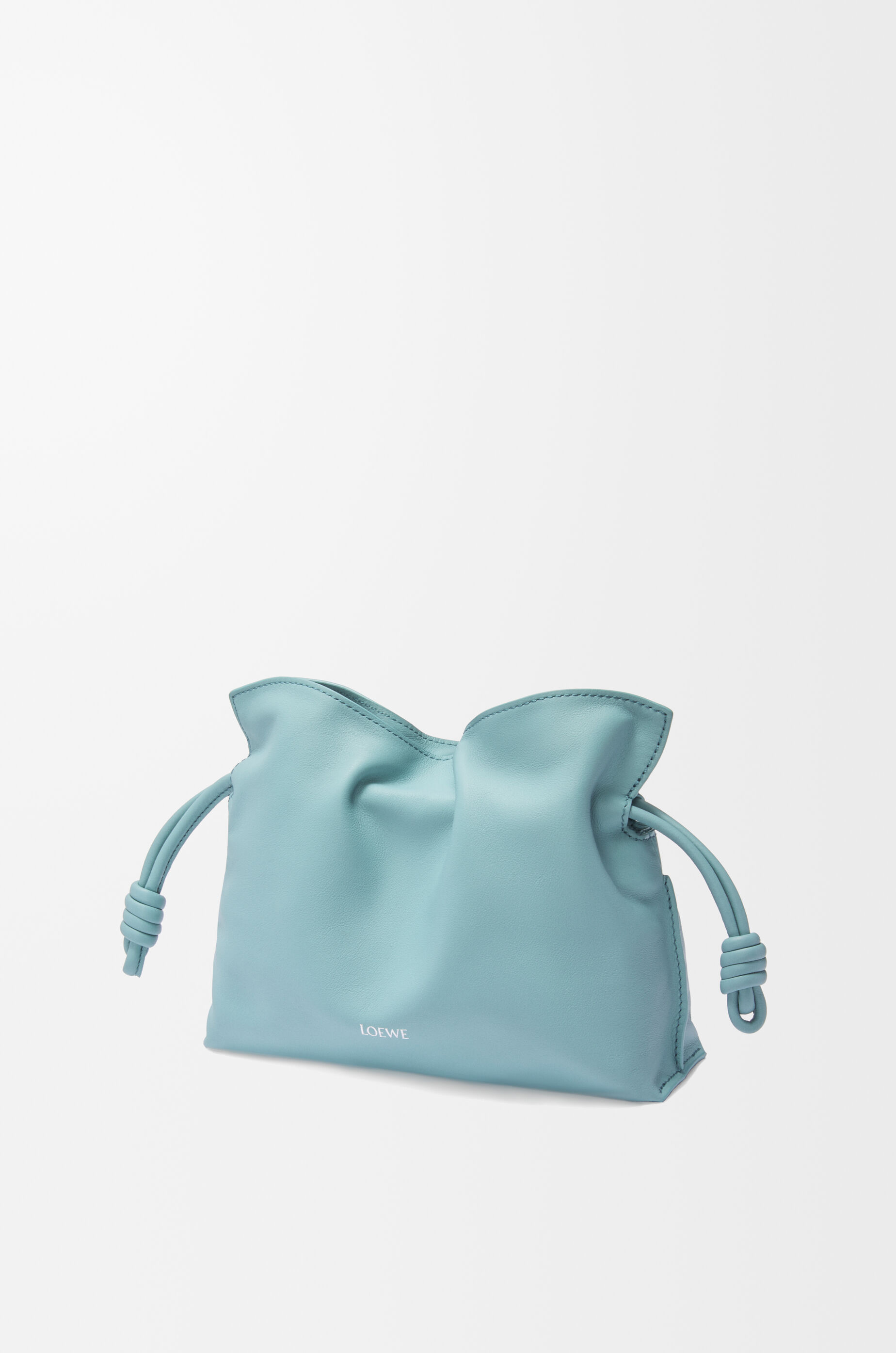 イカ フラメンコクラッチ ミニ（ナパカーフ） グリーン - LOEWE