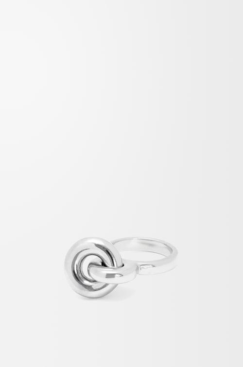 LOEWE Anillo Donut Link en plata de ley Plata