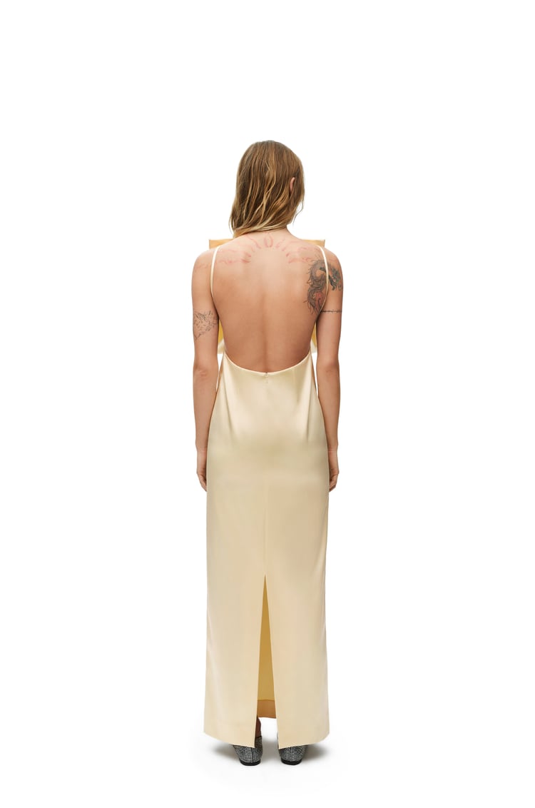 LOEWE Pin dress in silk Pale Banana