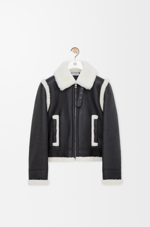 LOEWE Chaqueta en lana de oveja Negro