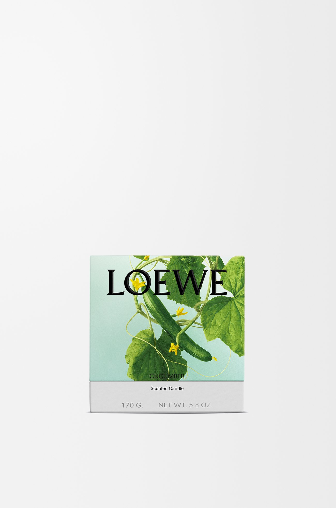 LOEWE Small Cucumber candle Light Green