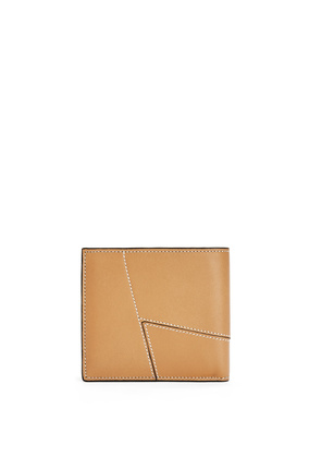 LOEWE Puzzle stitches bifold wallet in smooth calfskin Light Caramel plp_rd
