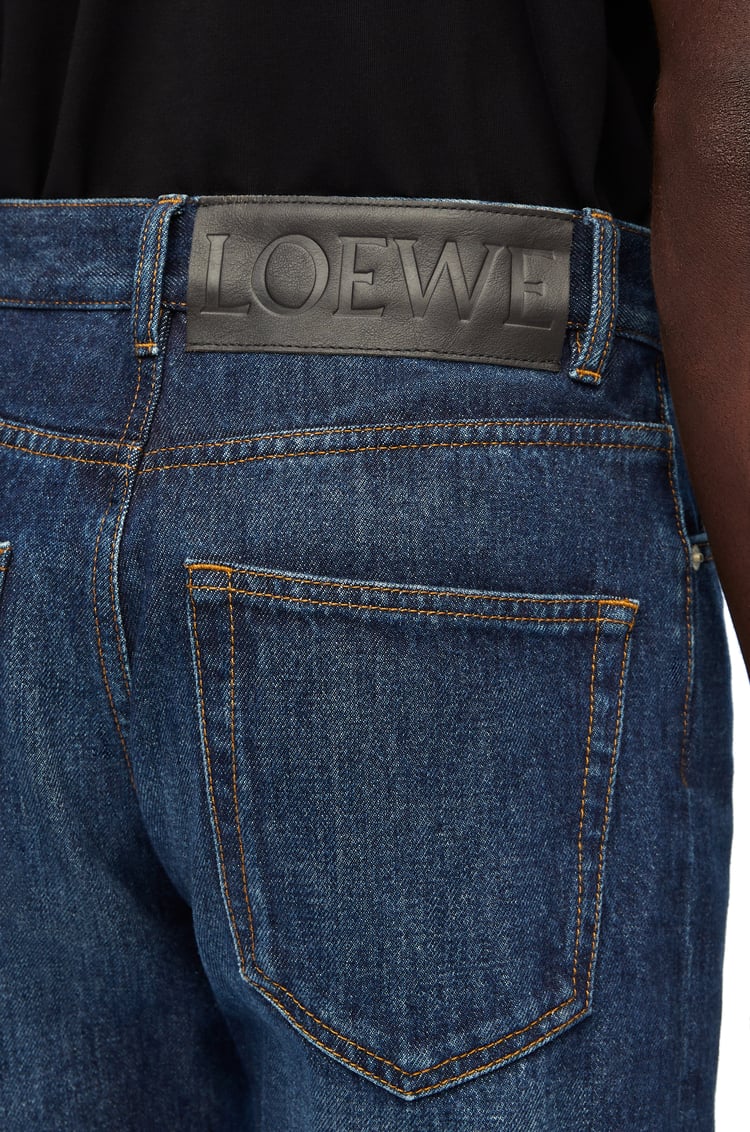 LOEWE Fisherman turn-up jeans in denim Washed Indigo
