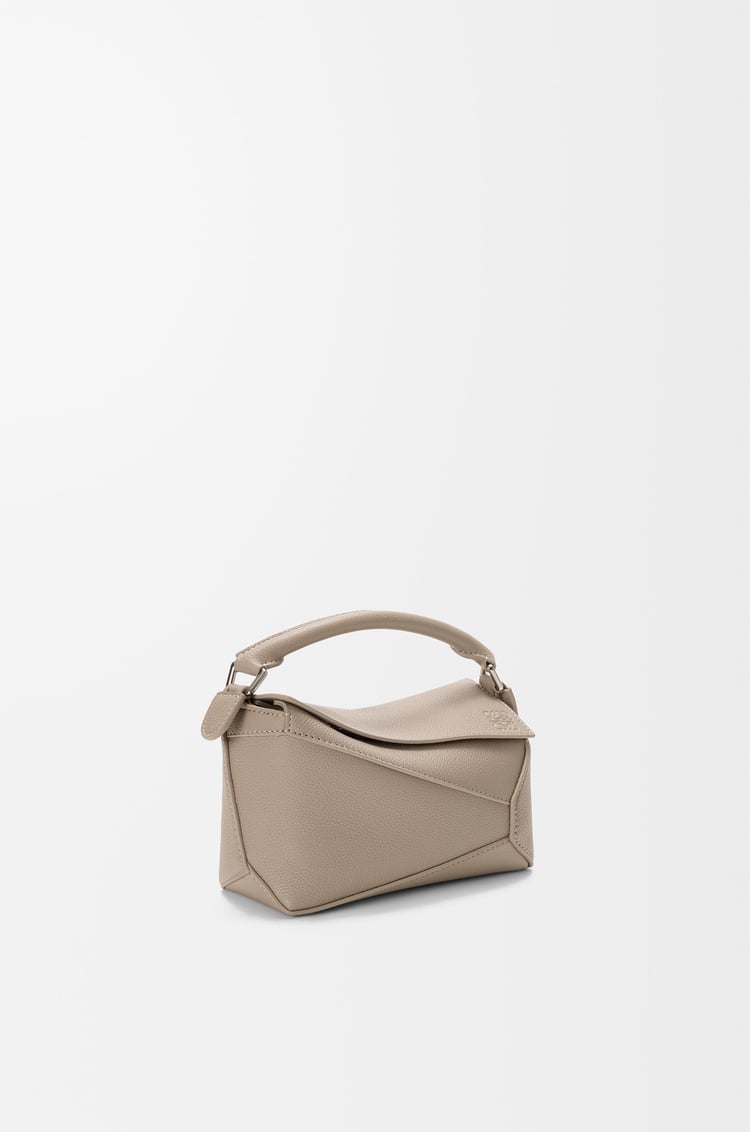 LOEWE Mini Puzzle Edge bag in soft grained calfskin Clay