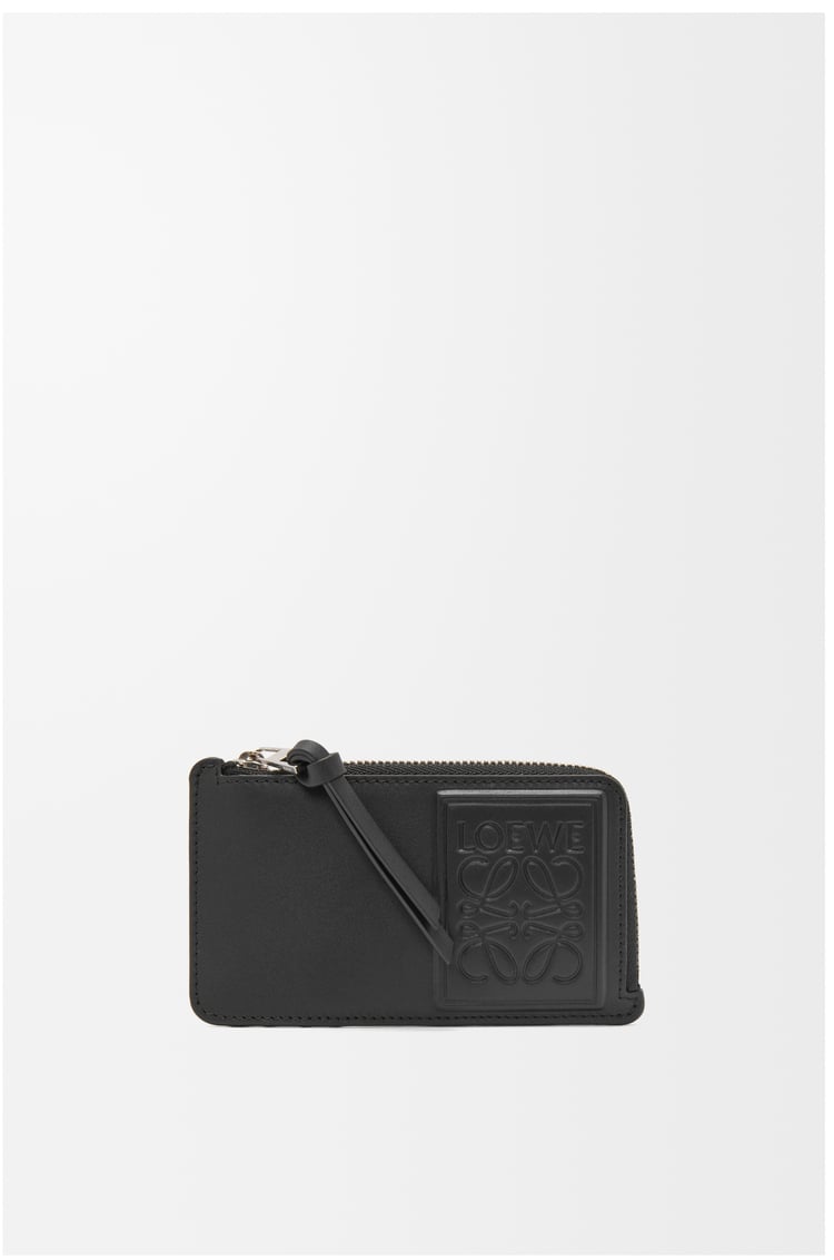 LOEWE Coin cardholder in satin calfskin Black