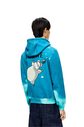 LOEWE Bô mouse hoodie in cotton Multicolor plp_rd
