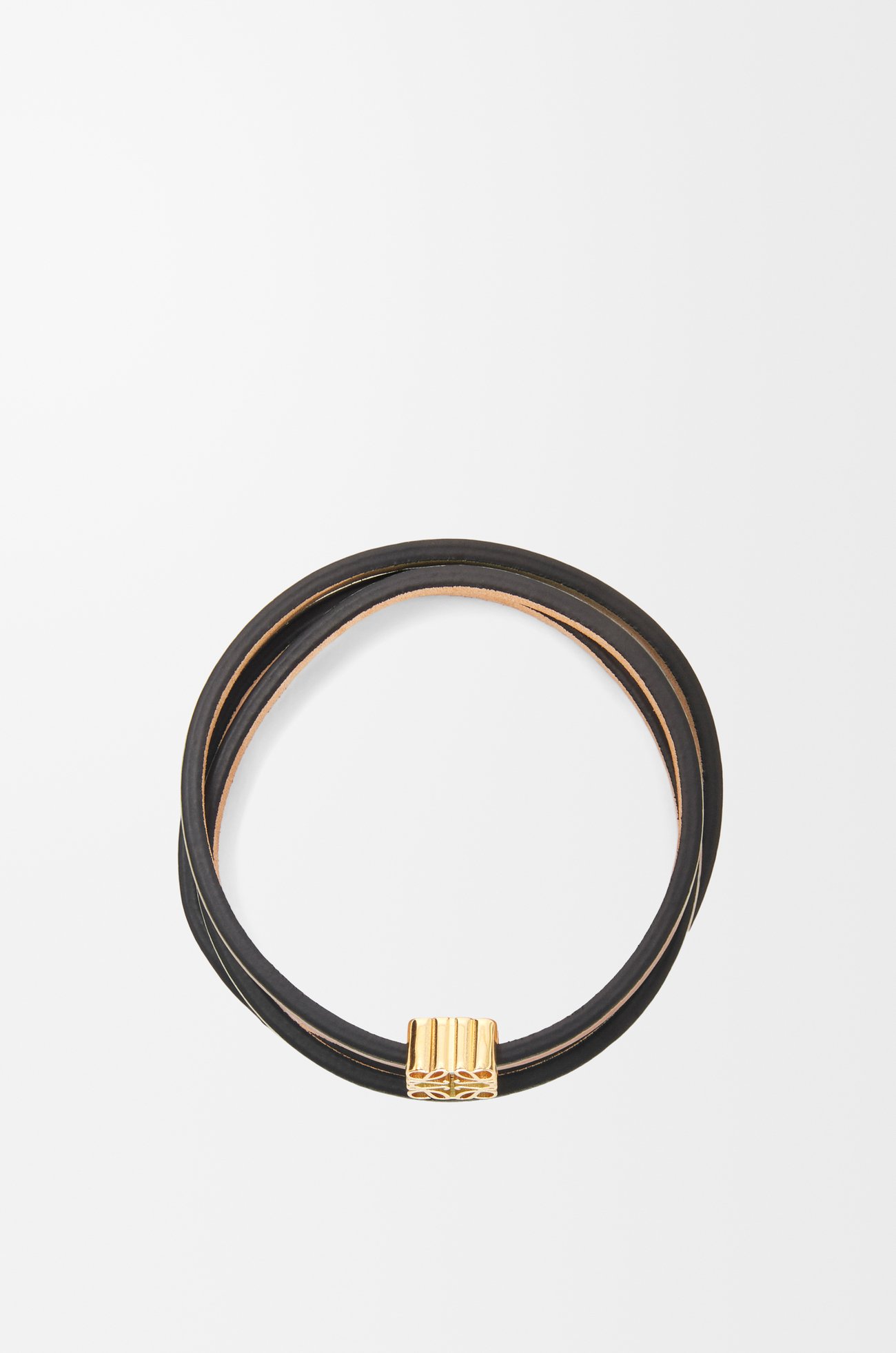 LOEWE Brazalete en piel de ternera Marrón Claro
