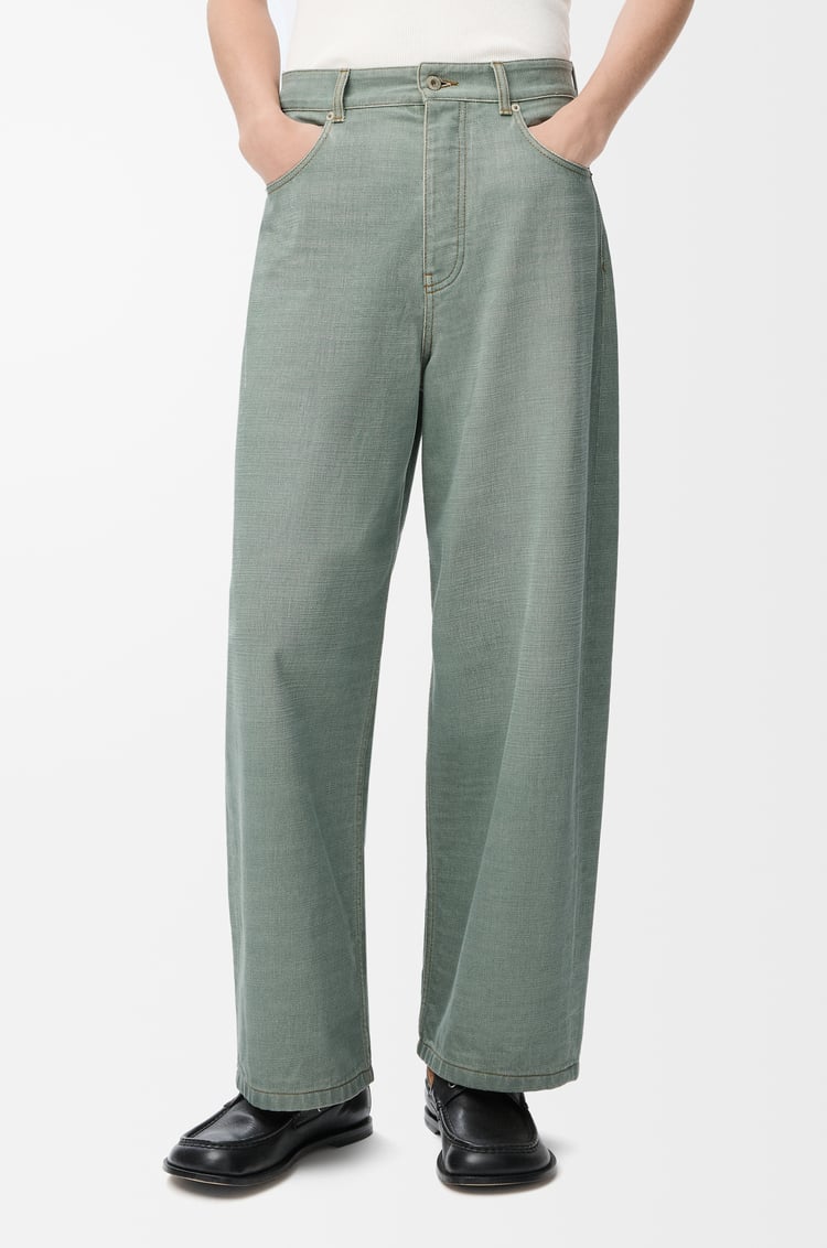 LOEWE Jeans in denim Khaki Green