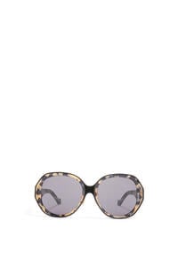 LOEWE Gafas de sol Elipse en acetato Negro/Havana Blanco