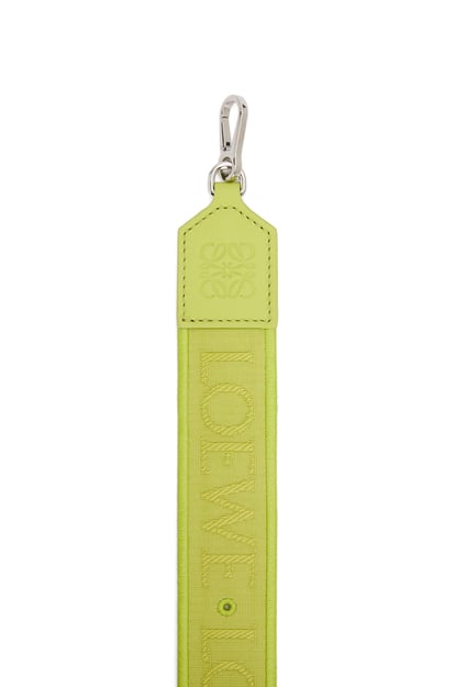 LOEWE Anagram pin strap in jacquard and classic calfskin 洋茴香色 plp_rd