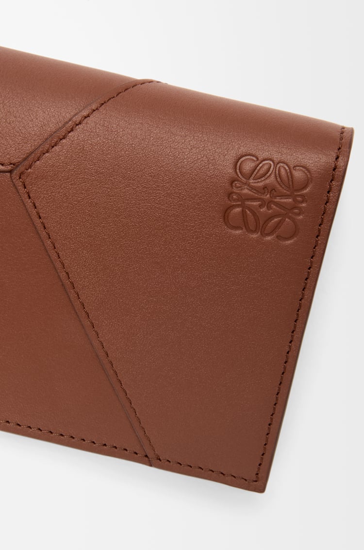 LOEWE Puzzle long horizontal wallet in classic calfskin Brownie