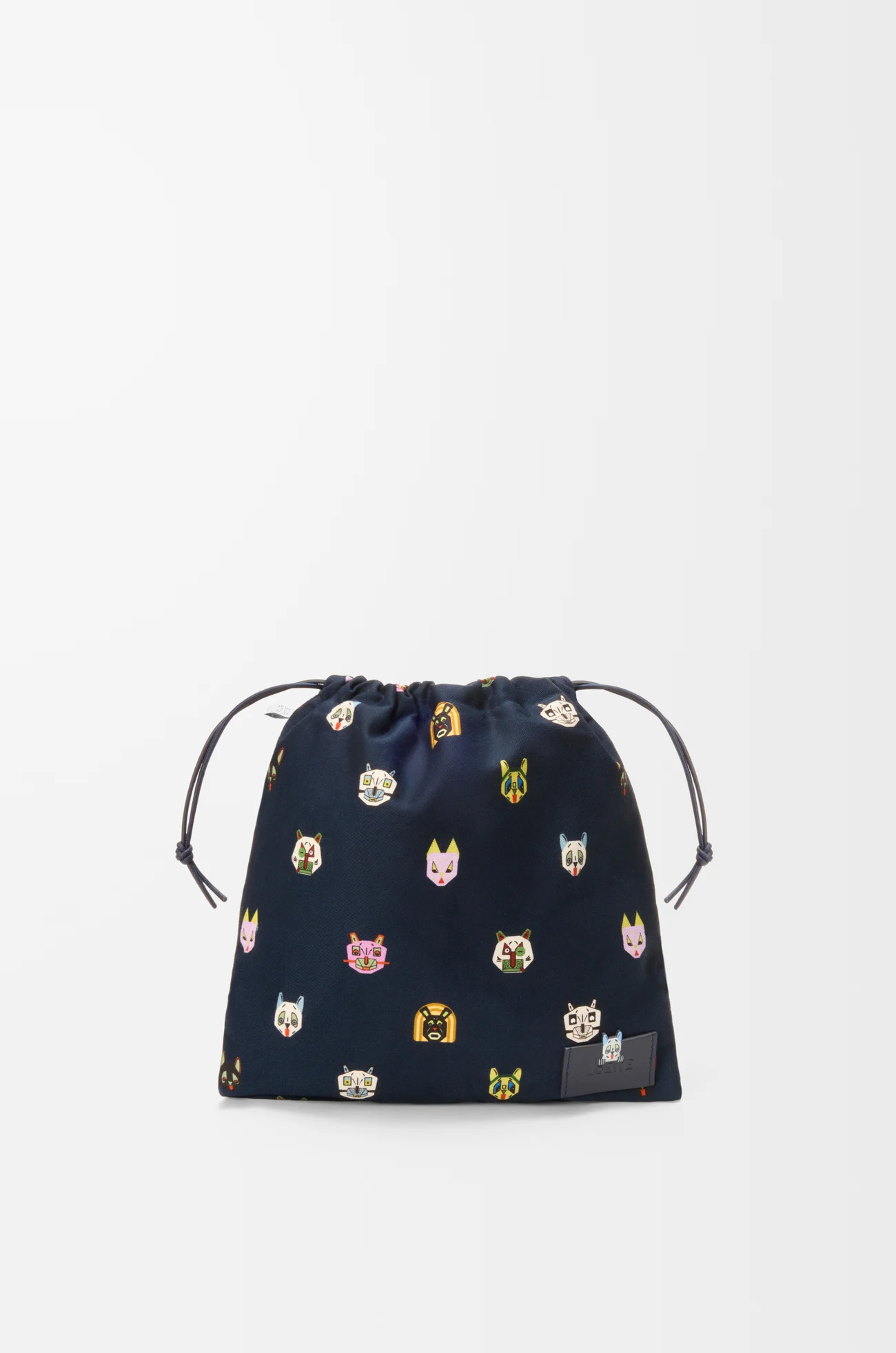 LOEWE キャッツ ドローストリングポーチ スモール（キャンバス） ブルー