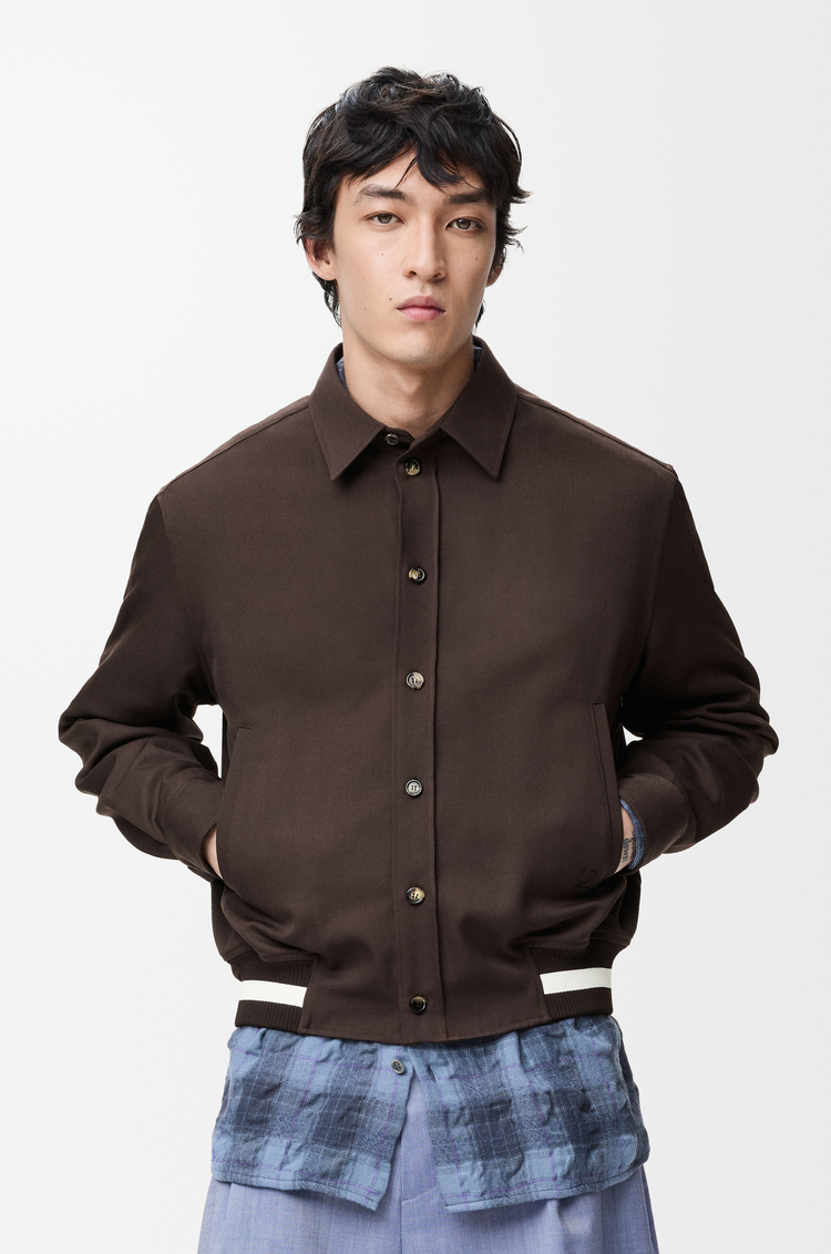 LOEWE Jacket in wool Brown