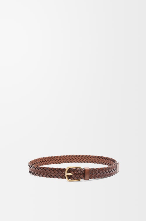 LOEWE Cinturón ancho tejido en piel de ternera  Mogado/Dorado Vintage plp_rd