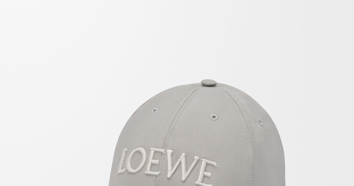 LOEWE cap in canvas Grey - LOEWE display picture 1