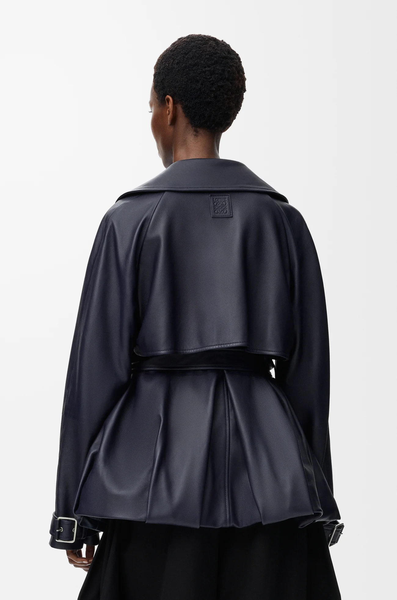 LOEWE Chaqueta en piel napa de cordero Azul Marino