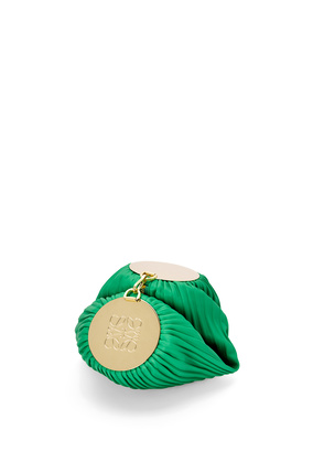 LOEWE Bracelet pouch in pleated nappa Jungle Green plp_rd