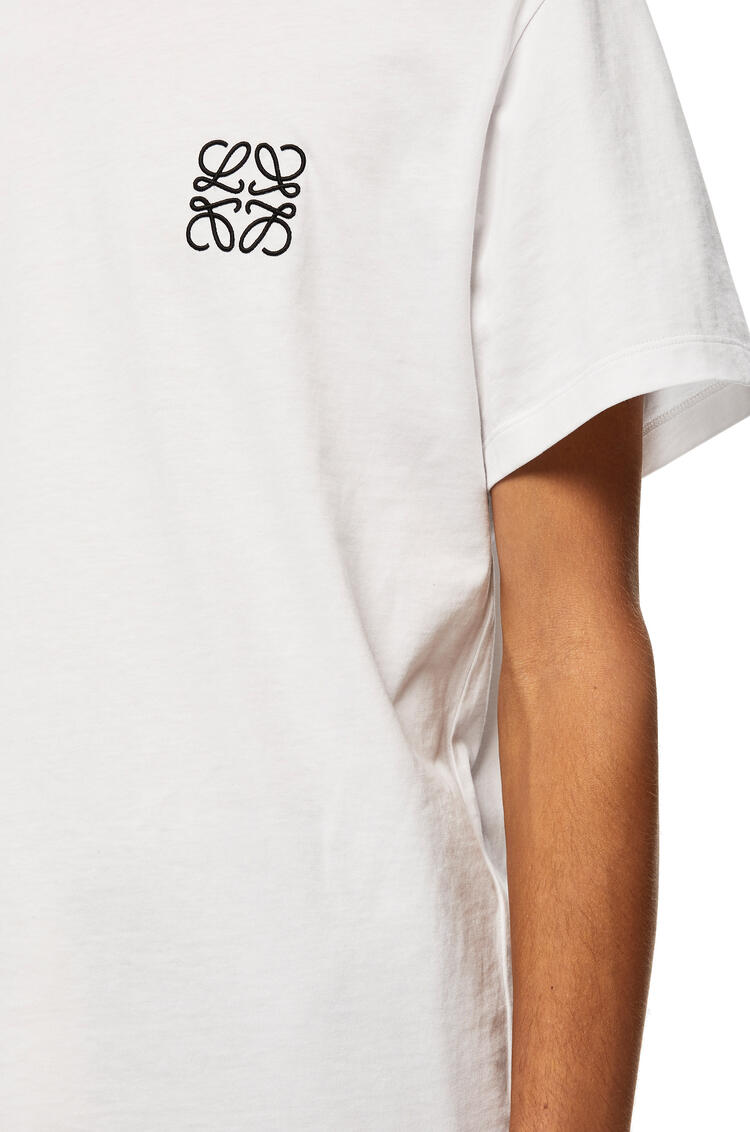 LOEWE Anagram embroidered t-shirt in cotton White pdp_rd