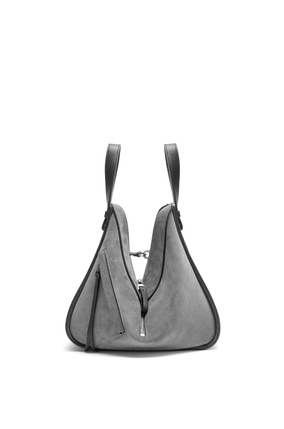 LOEWE Small Hammock bag in calfskin and suede Anthracite plp_rd