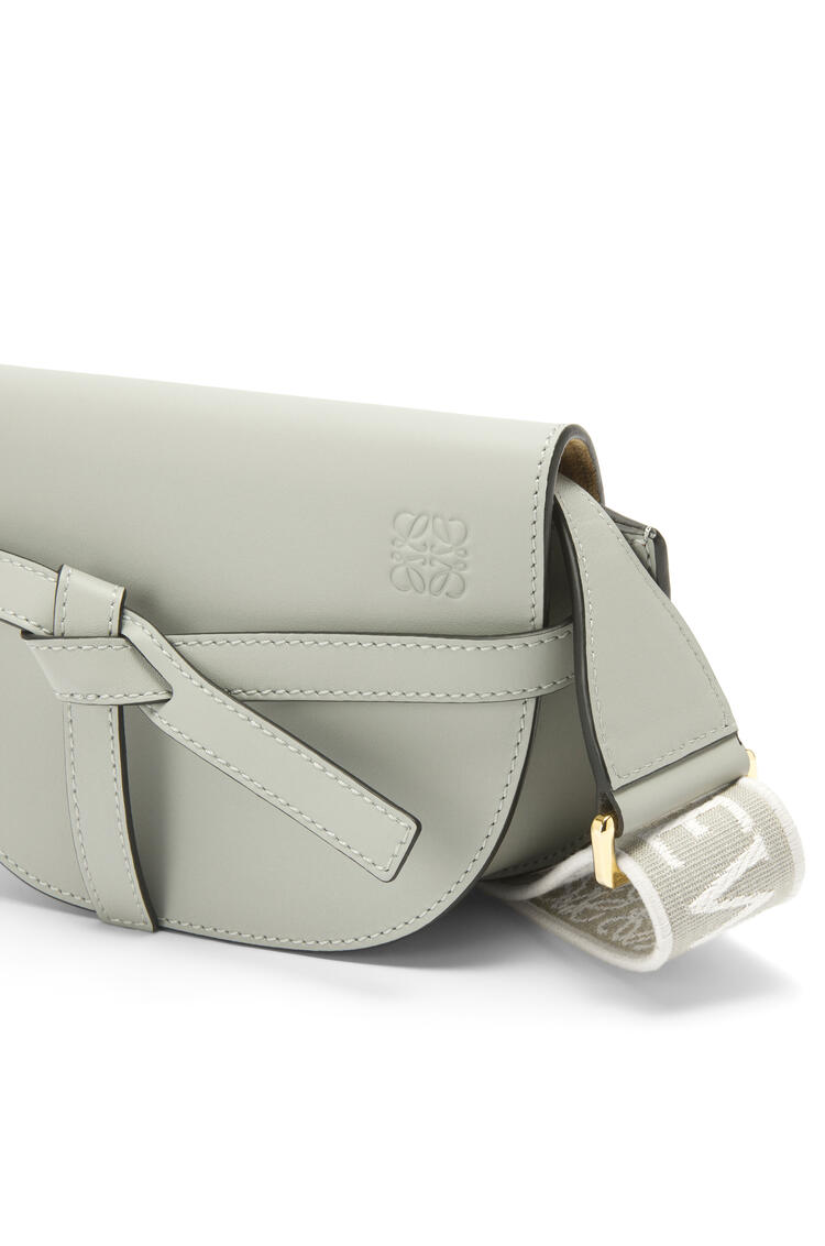 LOEWE Mini Gate Dual bag in soft calfskin and jacquard Ash Grey pdp_rd