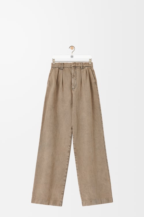 LOEWE 丹寧牛仔褲 沙色