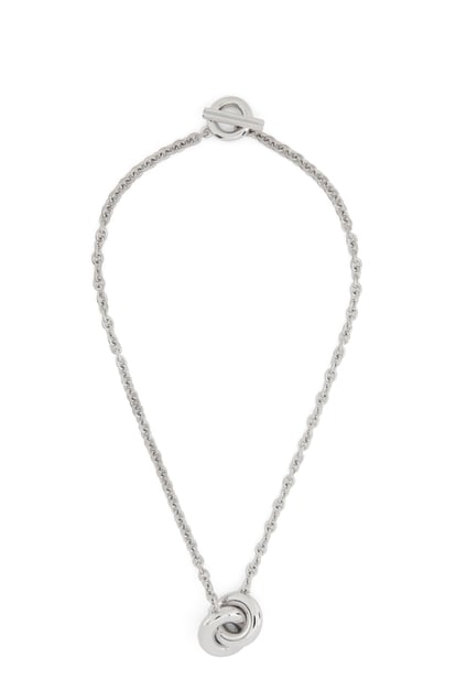 LOEWE Donut single link necklace in sterling silver 銀色 plp_rd