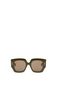 LOEWE Square Screen sunglasses in acetate Shiny Khaki