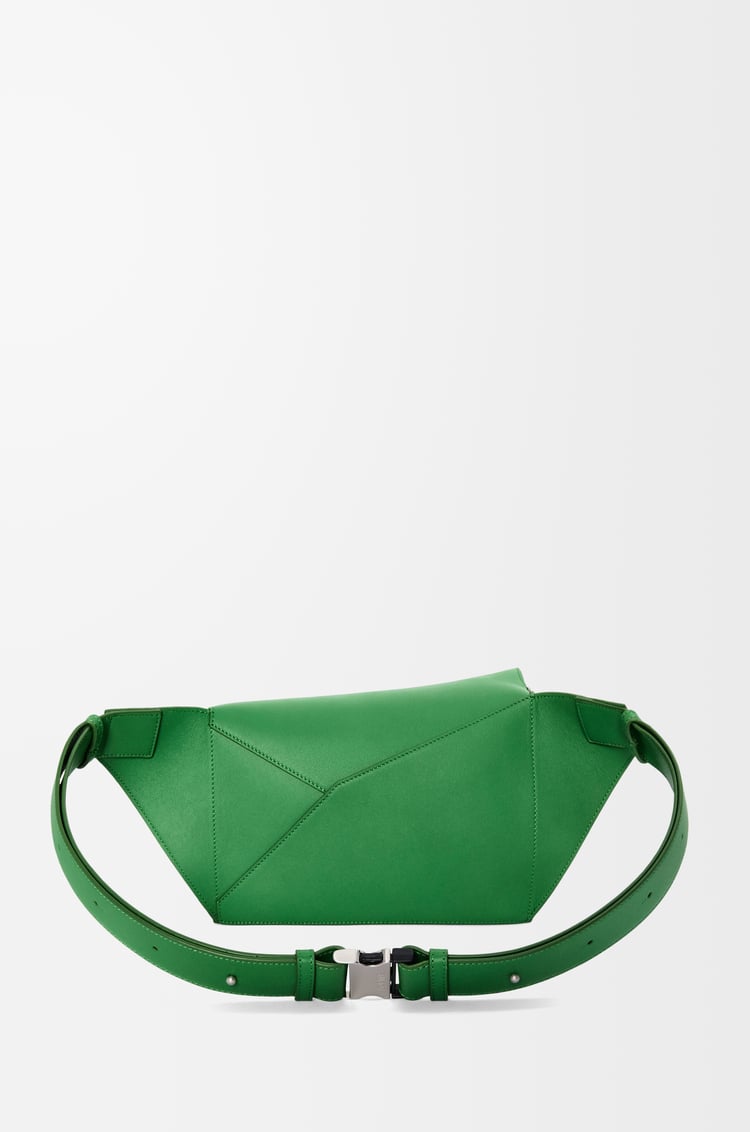 LOEWE Small Puzzle bumbag in classic calfskin Tropical Green