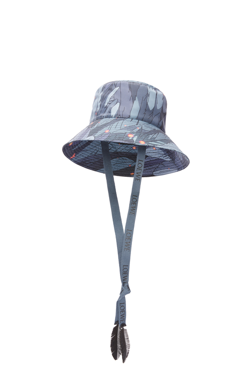 LOEWE Howl fisherman hat in nylon Noir