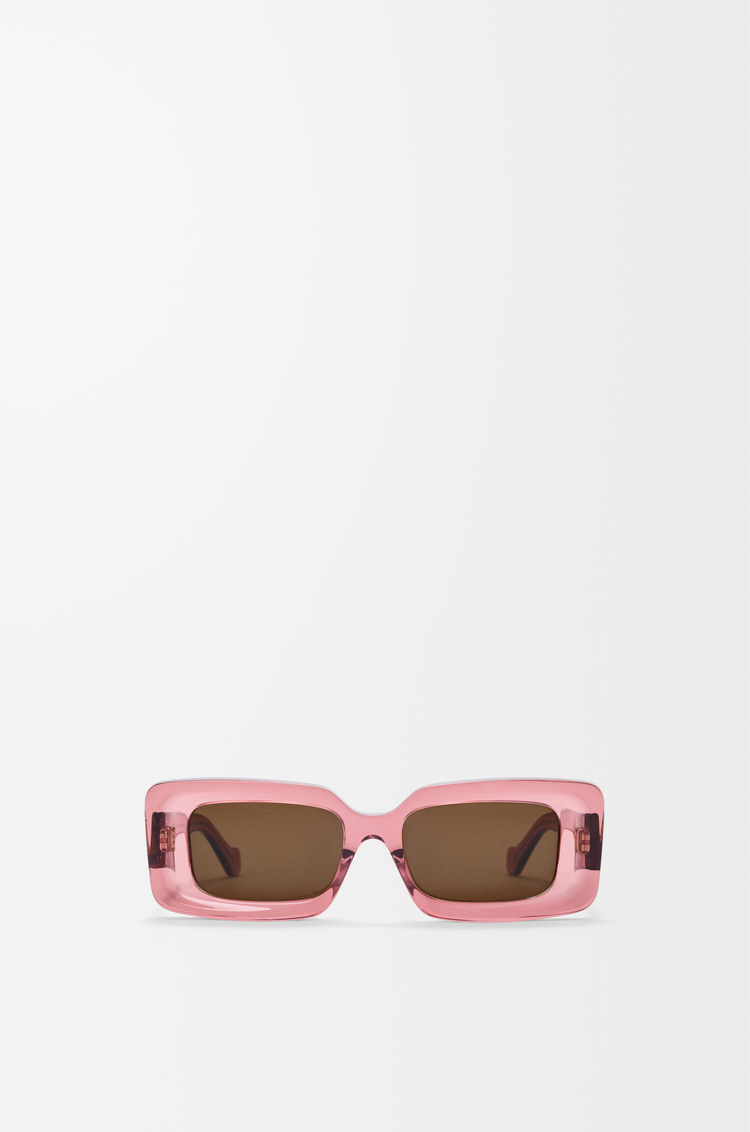LOEWE Gafas de sol Rectangular Coral Transparente