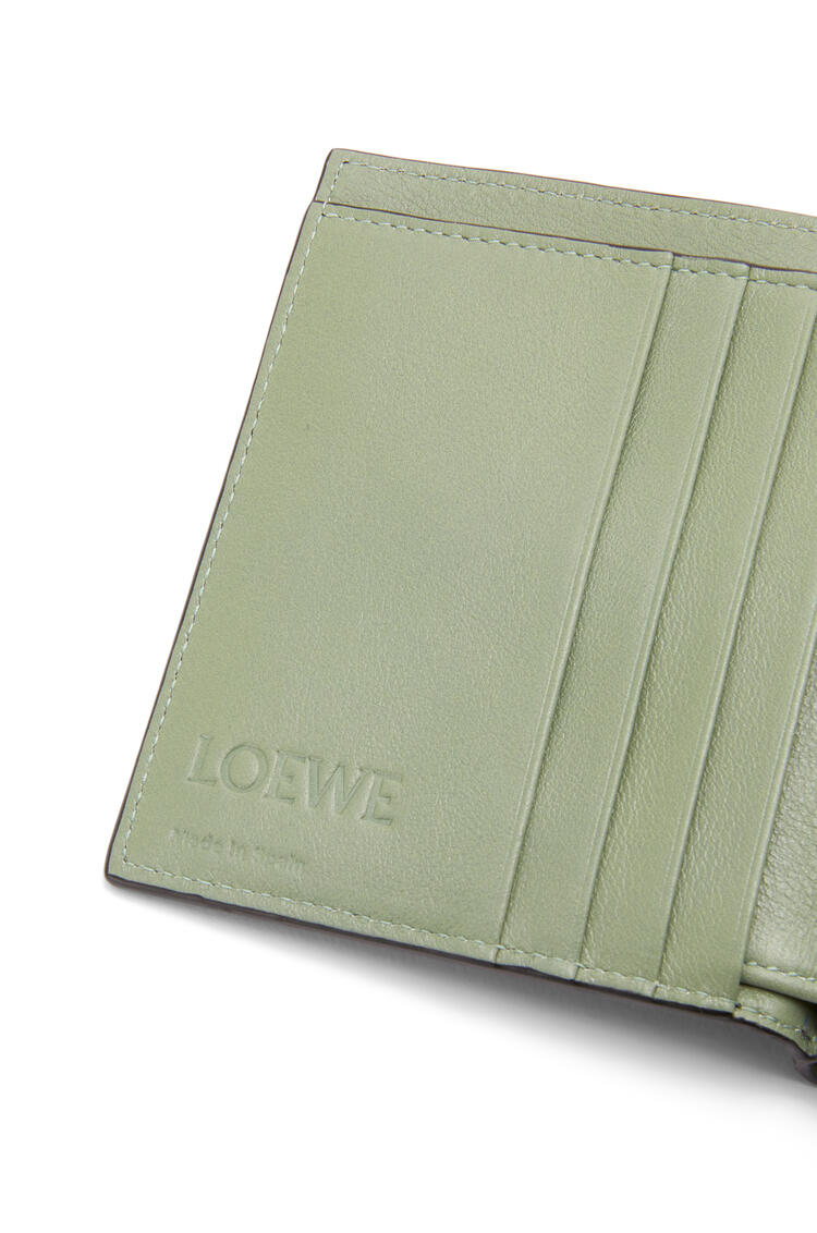 LOEWE Compact zip wallet in soft grained calfskin Anthracite/Ghost