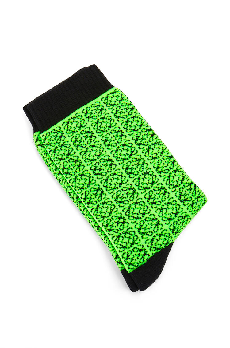 LOEWE Anagram all-over socks Black/Green pdp_rd