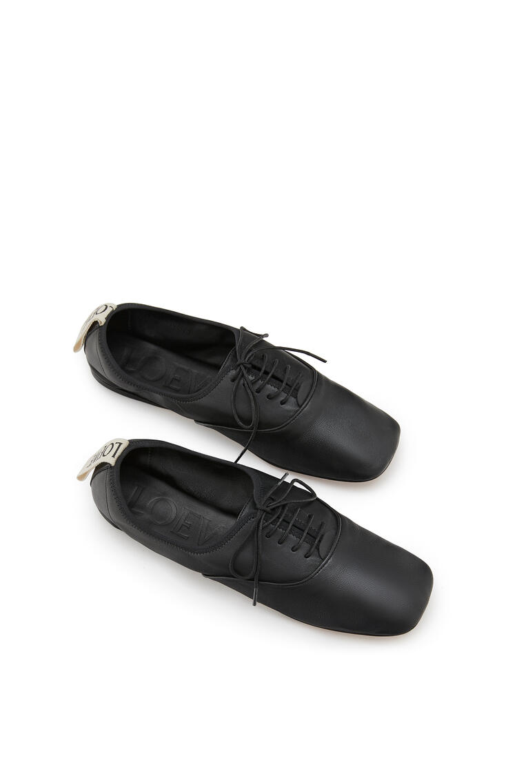 LOEWE Zapato derby en suave piel de cordero Negro