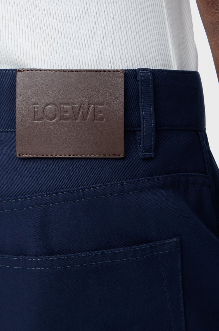 LOEWE 棉质工装长裤 海军蓝