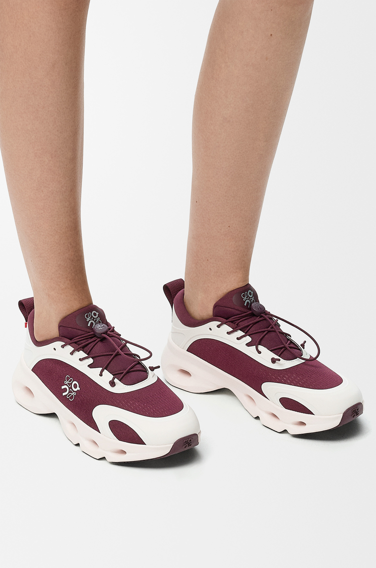 LOEWE Cloudsolo sneaker Burgundy/Eggshell