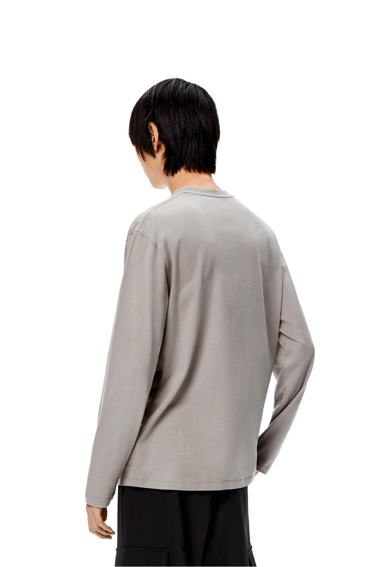 LOEWE Long sleeve T-shirt in cotton Dark Grey pdp_rd