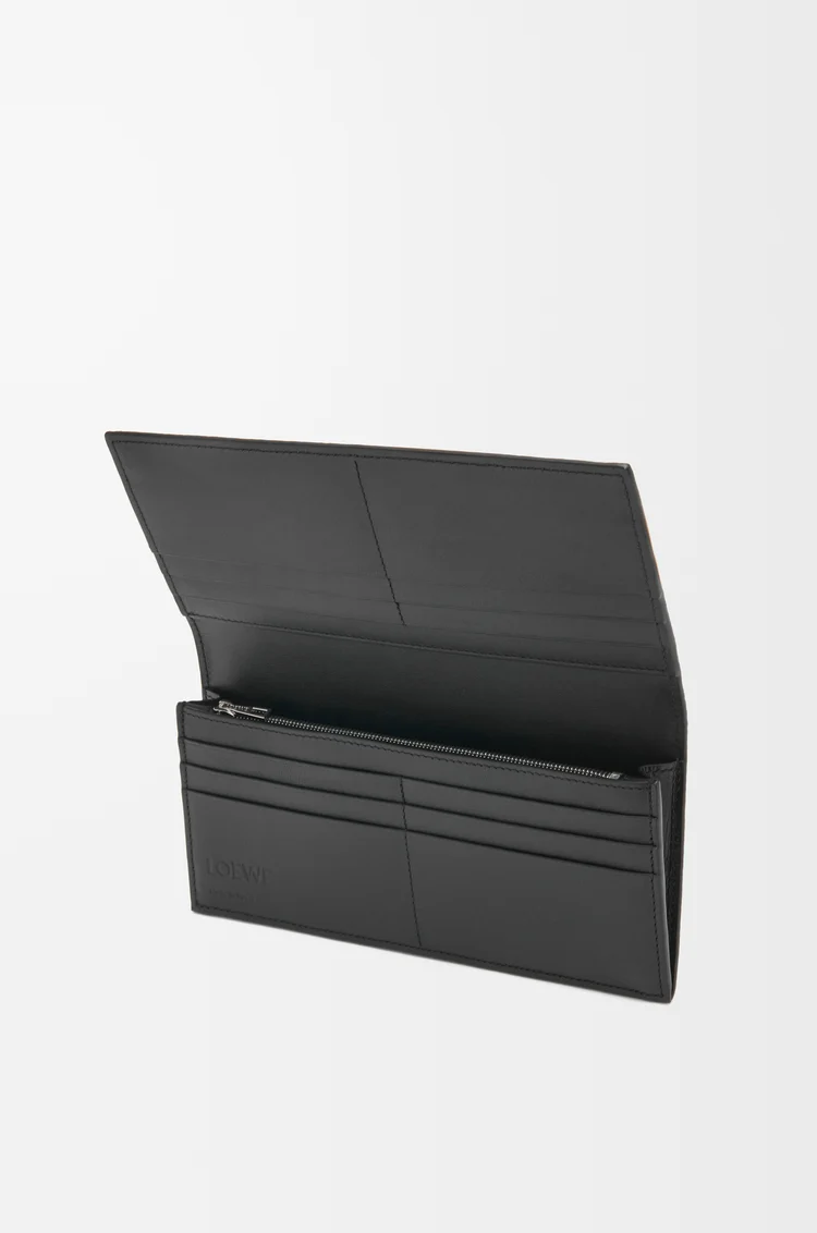 LOEWE Cartera horizontal larga en suave piel de ternera graneada Antracita