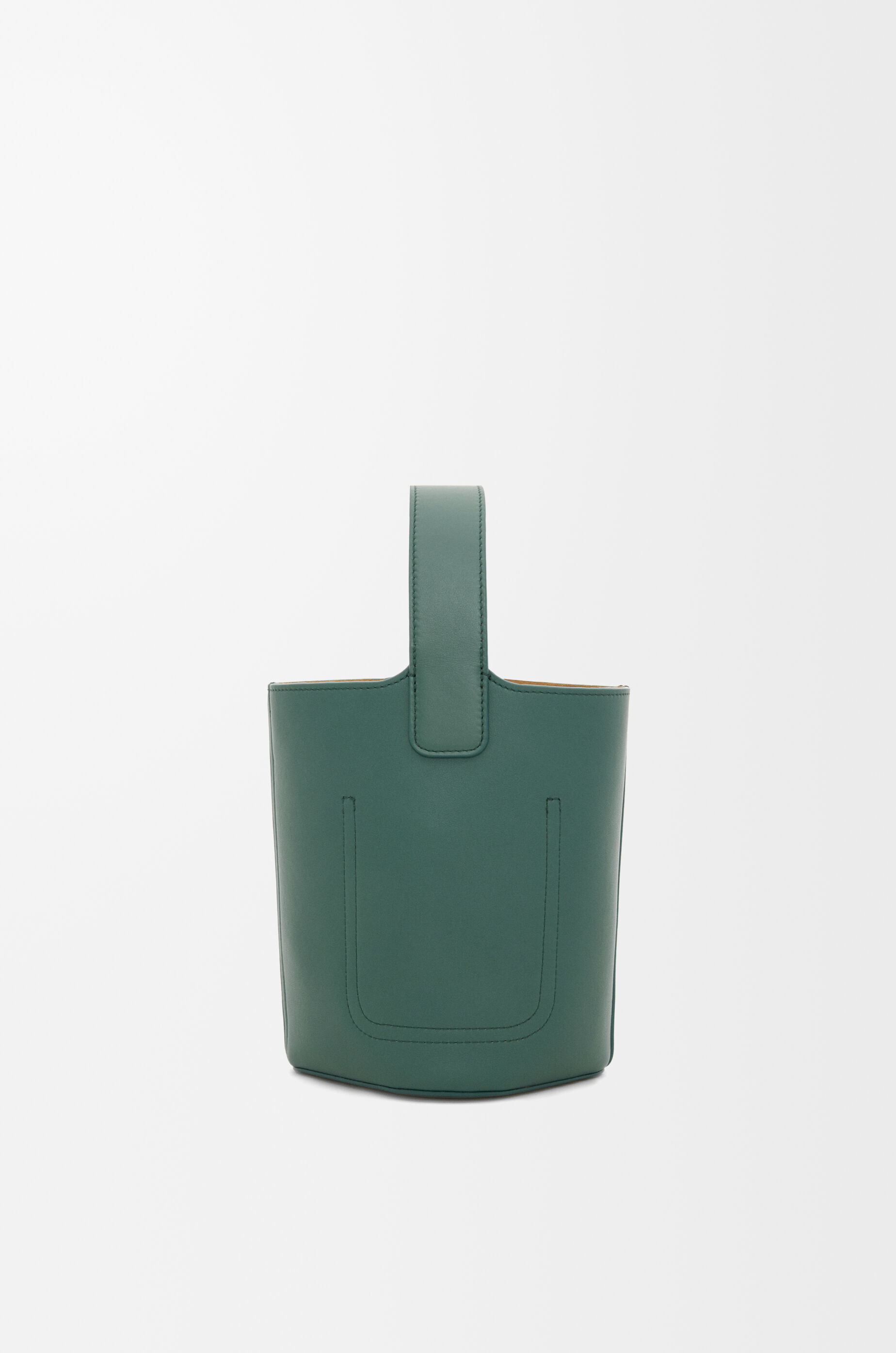 ペブル バケットバッグ ミニ（スムースカーフ） グリーン - LOEWE