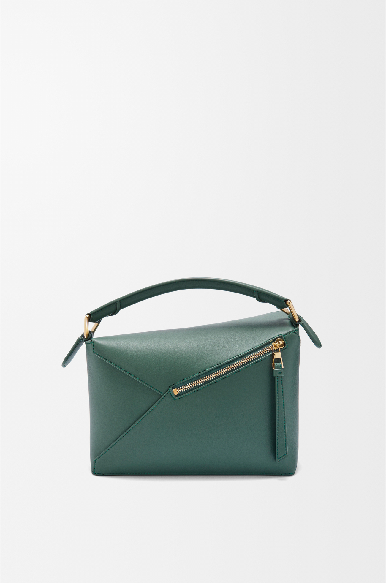 LOEWE Bolso Puzzle Edge pequeño en piel de ternera Vetiver