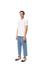 LOEWE Anagram embroidered polo in cotton White Ash pdp_rd