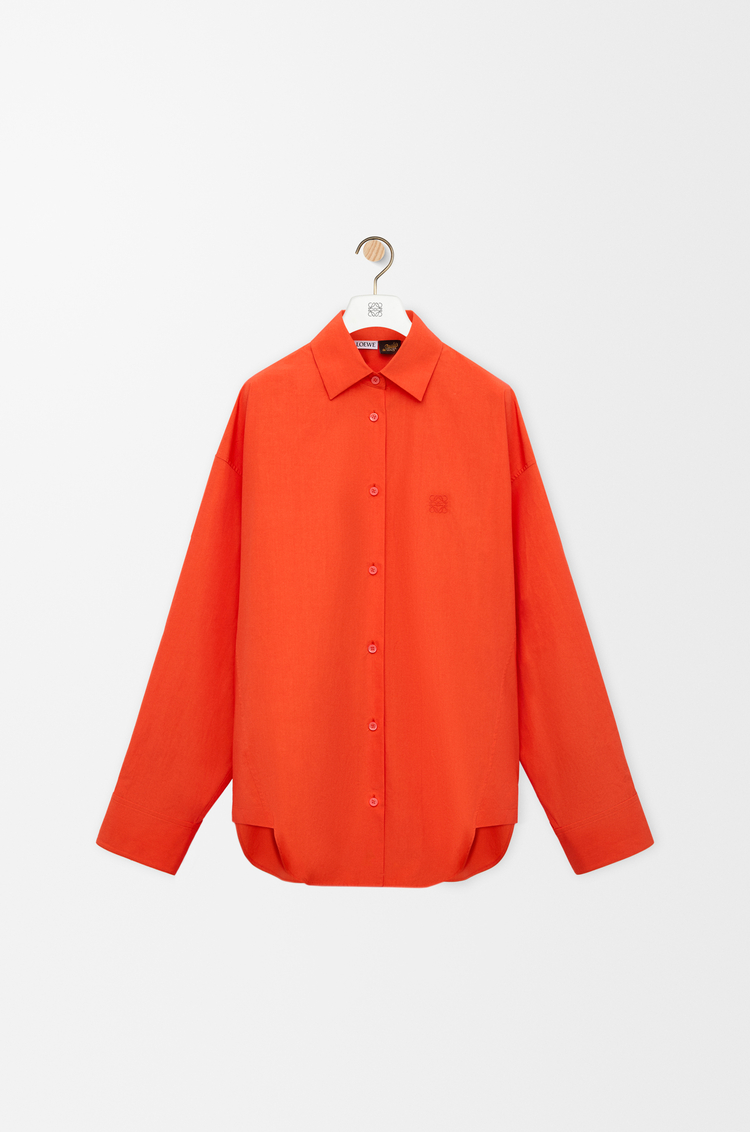 LOEWE 棉质衬衫 橙色