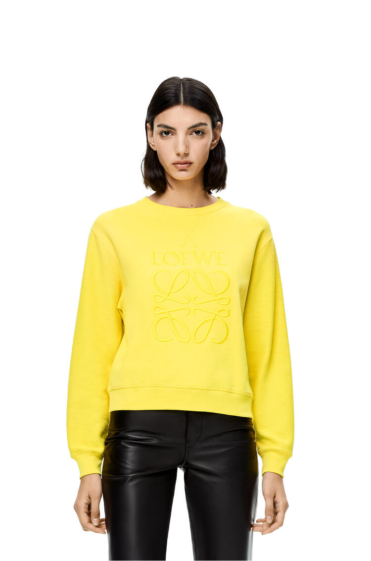 LOEWE LOEWE Anagram embroidered sweatshirt in cotton Yellow pdp_rd