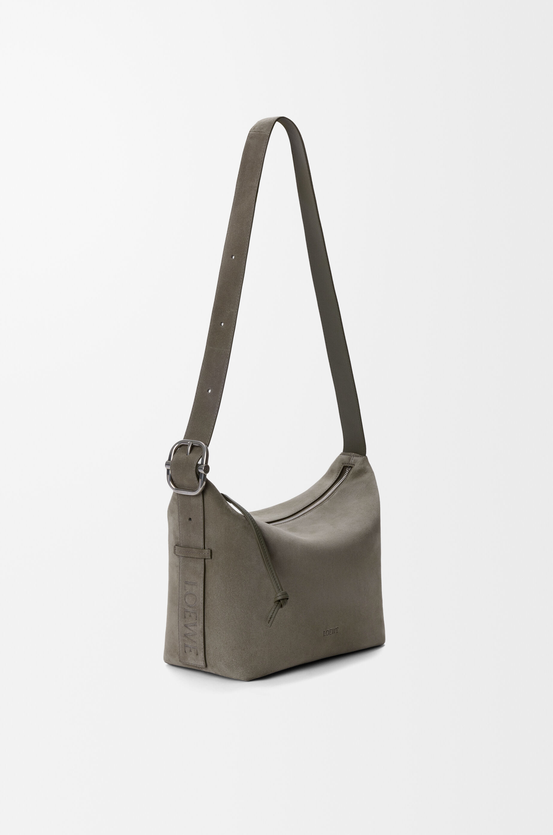 LOEWE Medium Loop hobo in suede calfskin